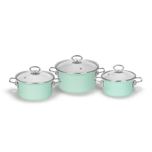 КМК Набор кастрюль 6пр. Морская волна-1-Элит