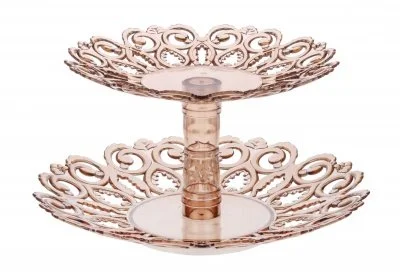 АЛЬТЕРНАТИВА Фруктовница Мелодия 2-х ярусная М6619 тонированный