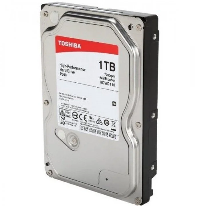 Toshiba Жесткий диск SATA-III 1Tb HDWD110UZSVA P300 (7200rpm) 64Mb 3.5