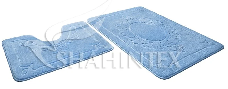 SHAHINTEX Набор ковриков ЭКО 45*71+45*43 4997 ГОЛУБОЙ 11