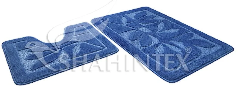 SHAHINTEX Набор ковриков ЭКО 45*71+45*43 4991 СИНИЙ 56