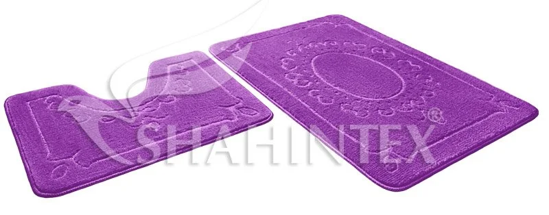 SHAHINTEX Набор ковриков ЭКО 45*71+45*43 5261 ФИОЛЕТОВЫЙ 61