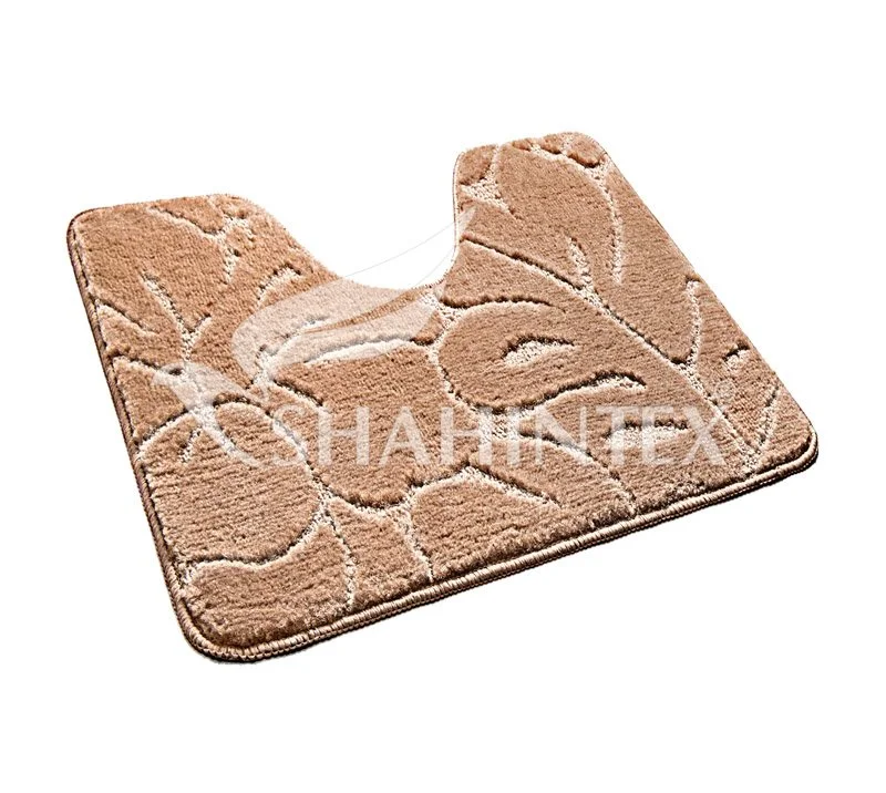 SHAHINTEX Коврик для туалета ЭКО 60*50 5333 БИСКВИТНЫЙ 7