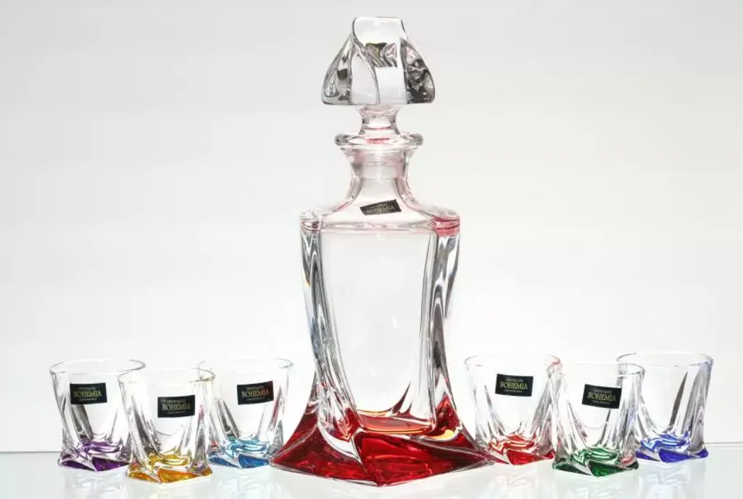 BOHEMIA Набор для ликера Crystalite Bohemia Quadro Ассорти 7 предметов 17960