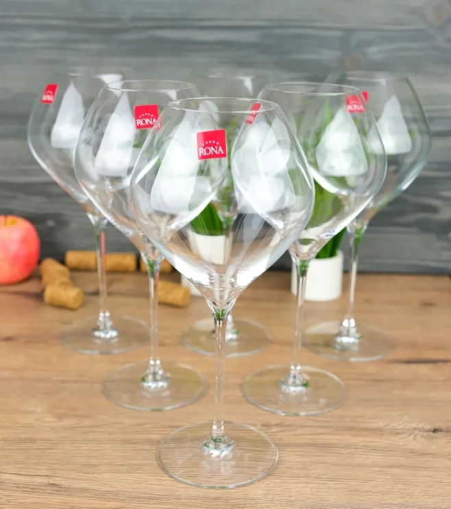 BOHEMIA Набор бокалов для вина SWAN из хрустального стекла 860 мл REPAST@RONA (6 шт) 61554 (Словакия)