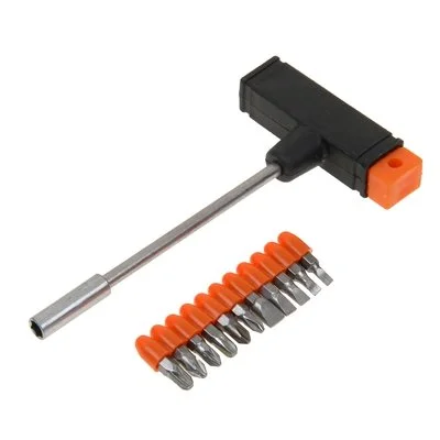 SPARTA Отвертка с Т-образной ручкой, набор бит, 11 предметов 115655