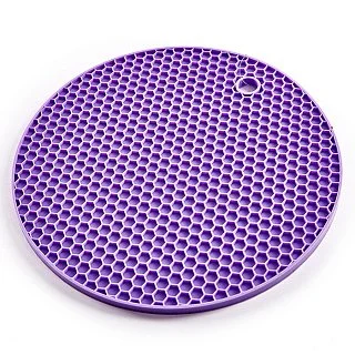 WEBBER Подставка термостойкая силиконовая 18 см ВЕ-0344S Круг лаванда