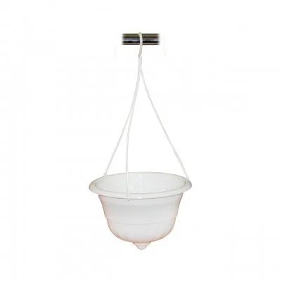 АЛЬТЕРНАТИВА Горшок-кашпо подвесной Грация 4,5л М1607 белый