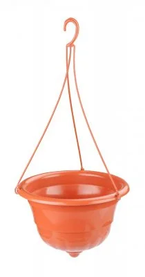 АЛЬТЕРНАТИВА Горшок-кашпо подвесной Грация 4,5л М7417 коричневый