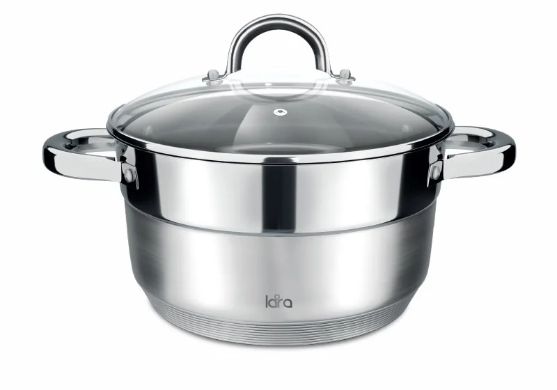 LARA Кастрюля 4,8л Aurora LR02-403