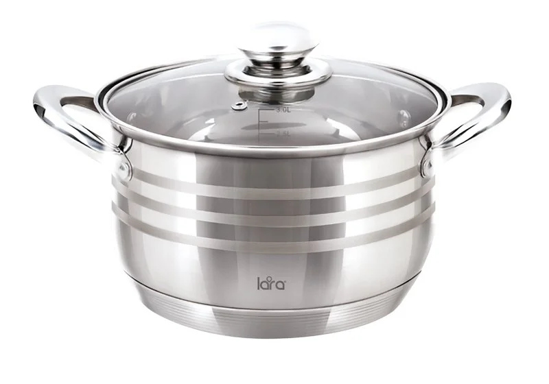 LARA Кастрюля 6,5л Sonata LR02-583
