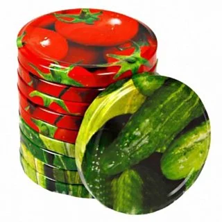 Крышка металлическая винтовая литографированная Элитная - 100 мм, 10 штук