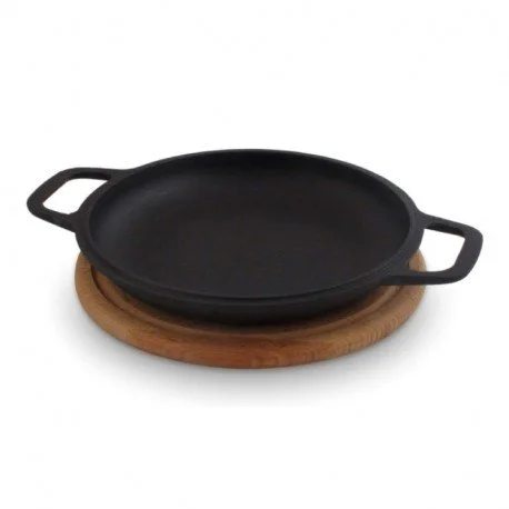 БИОЛ Порционная чугунная сковорода на подставке 22 см 02042D