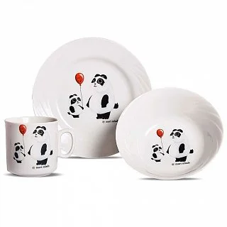 ДФЗ Набор посуды 3 предмета Голубка Панда 9С2290