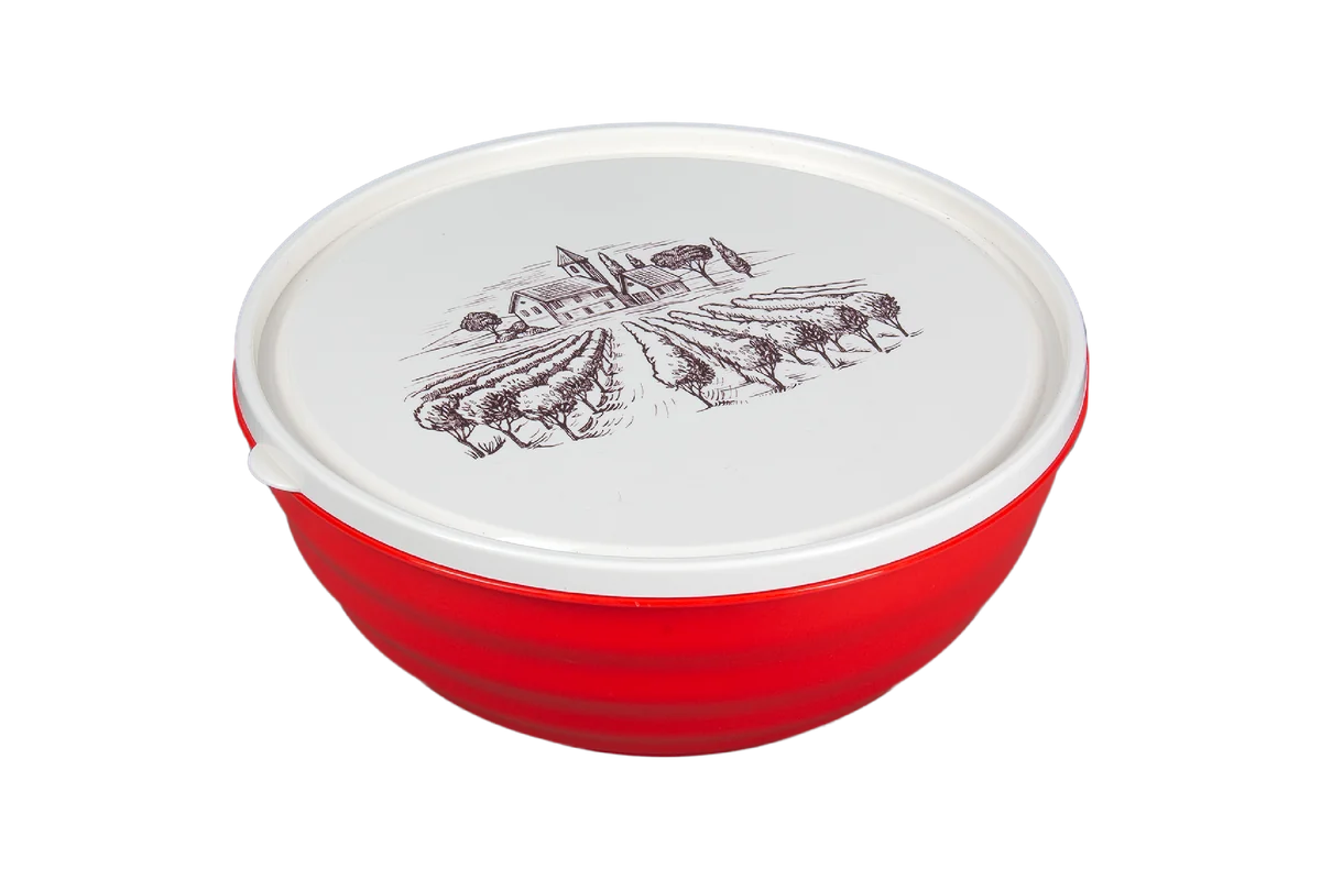 АР ПЛАСТ Салатник 3,0л. Тоскана 09037 красный