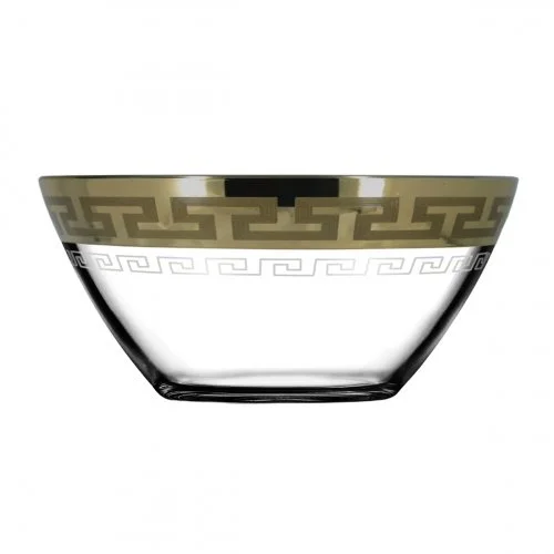 ГУСЬ ХРУСТАЛЬНЫЙ Салатник 1шт. Греческий узор GE03-1425-ГФ