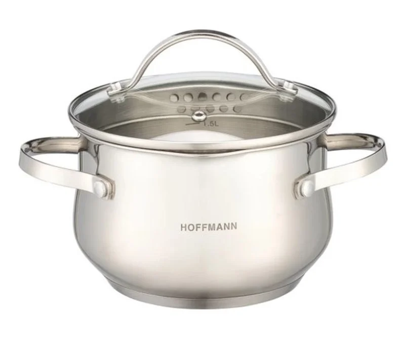 HOFFMANN Кастрюля 3,9л.20см. крышка со сливом НМ 5266