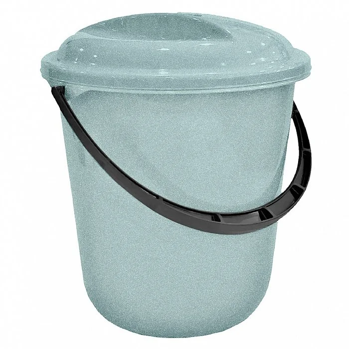 DELTA Ведро Bali круглое 10л с крышкой (светло-голубой) 221201014/01