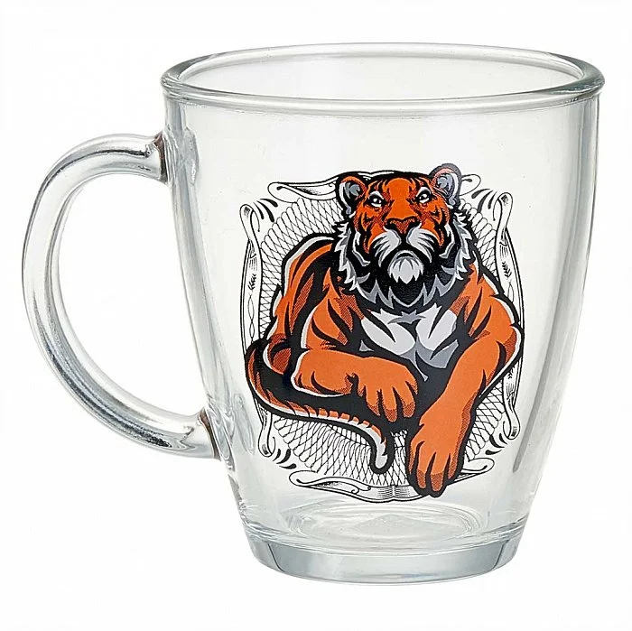 ДЕКОСТЕК Кружка для чая 350 мл (Время тигра) 2025-Д
