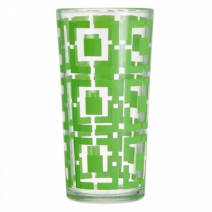 ДЕКОСТЕК Набор стаканов 230 мл 6 штук 1256/91 Карре зеленый