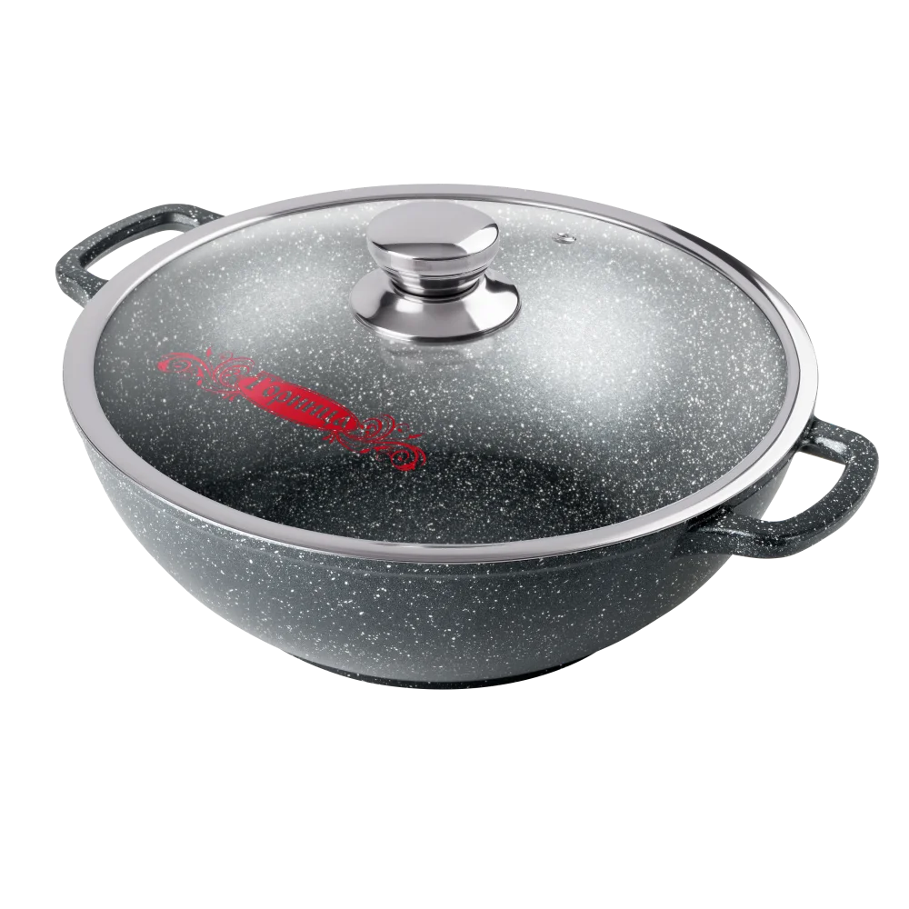 ГОРНИЦА Казан 280/150 мм 6л литые ручки с крышкой, (п/у) серия Гранит Кн4282аг