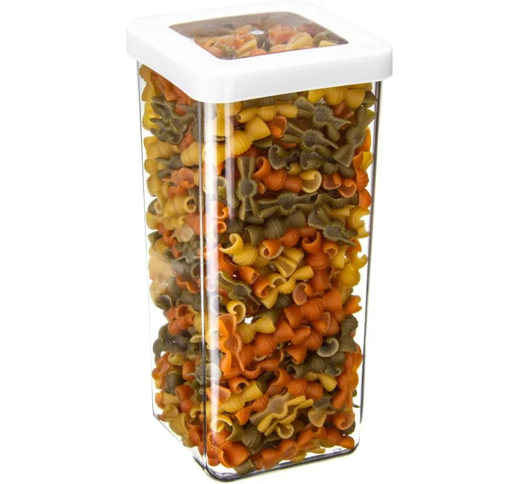 М-ПЛАСТИКА Емкость для сыпучих 1,4л 10×10×21 см СТЕП БЕЛЫЙ М 1293