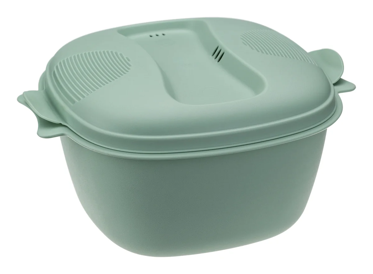 М-ПЛАСТИКА Кастрюля для СВЧ 2,5л ФИСТАШКОВЫЙ М 1412