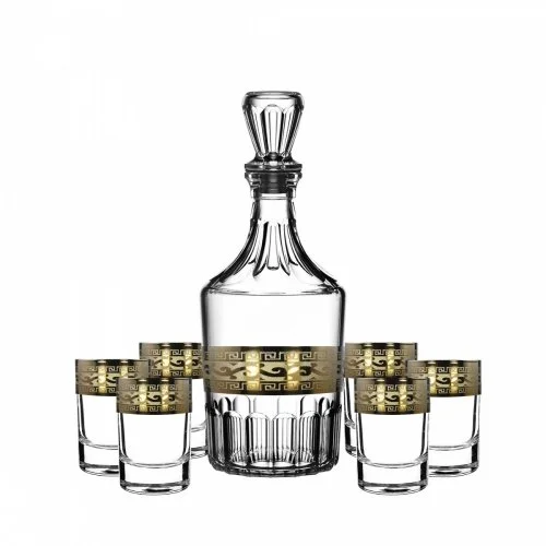 ГУСЬ ХРУСТАЛЬНЫЙ Набор для водки 7пр. Версаль GE08-1160/837/S