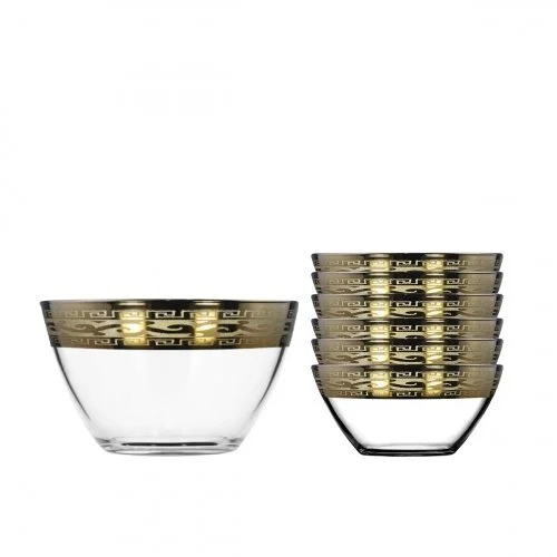 ГУСЬ ХРУСТАЛЬНЫЙ Набор салатников 7шт. Версаль GE08-1326/1322/S