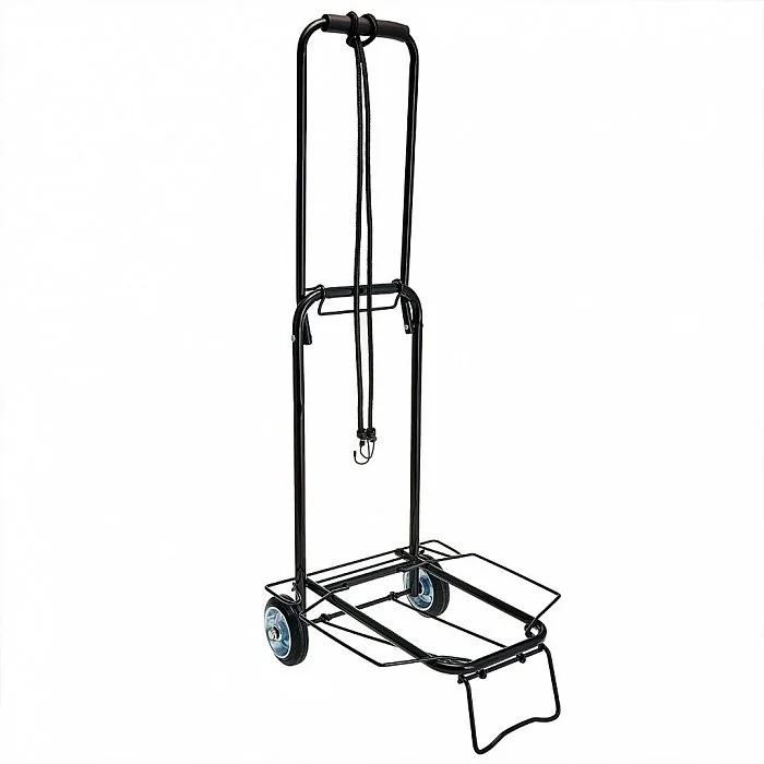 DELTA Тележка багажная ручная 50 кг DT-26 с металлическими колесами, черная