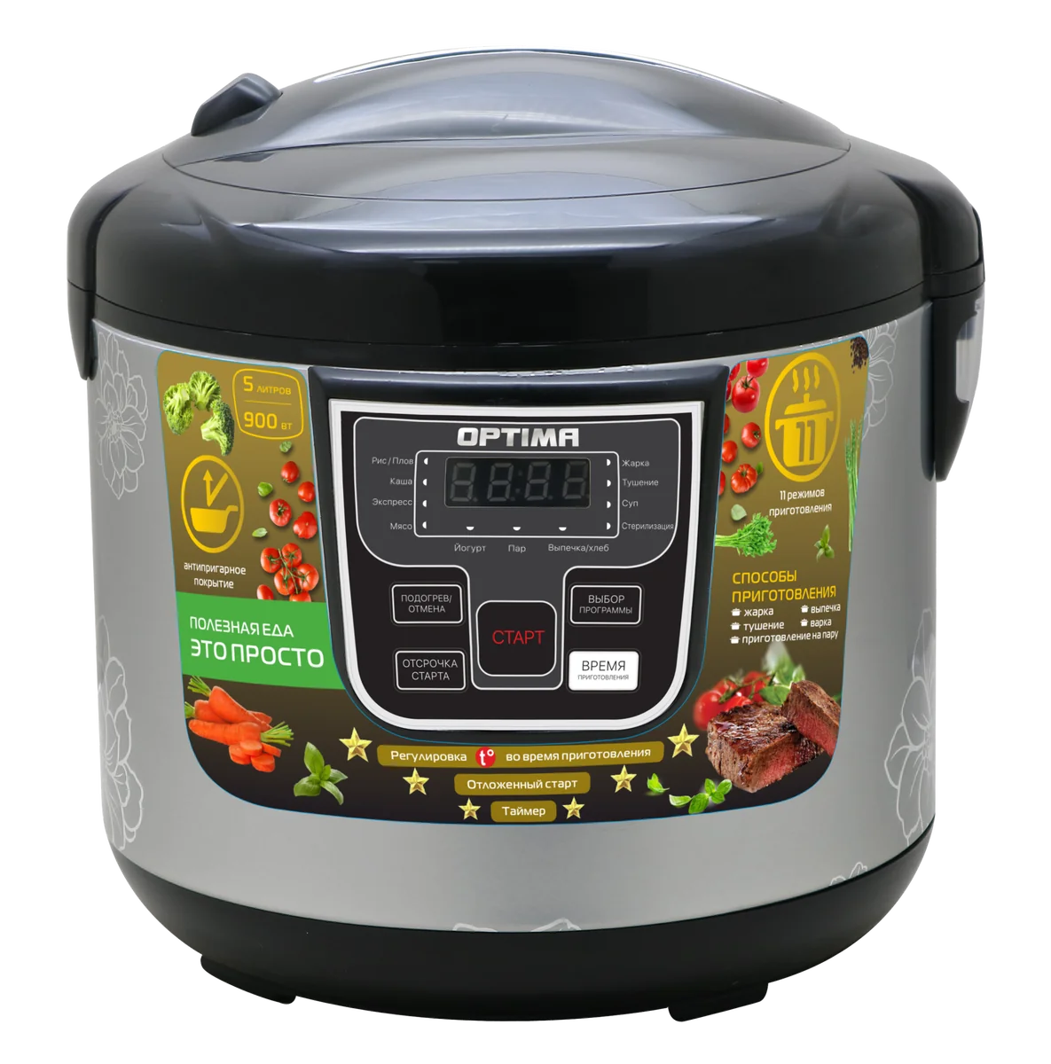 OPTIMA Мультиварка MC-5101 черный