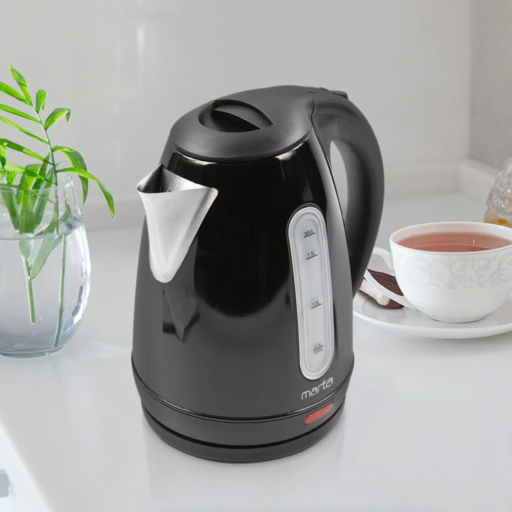 MARTA Электрический чайник MT-1089 чёрный жемчуг