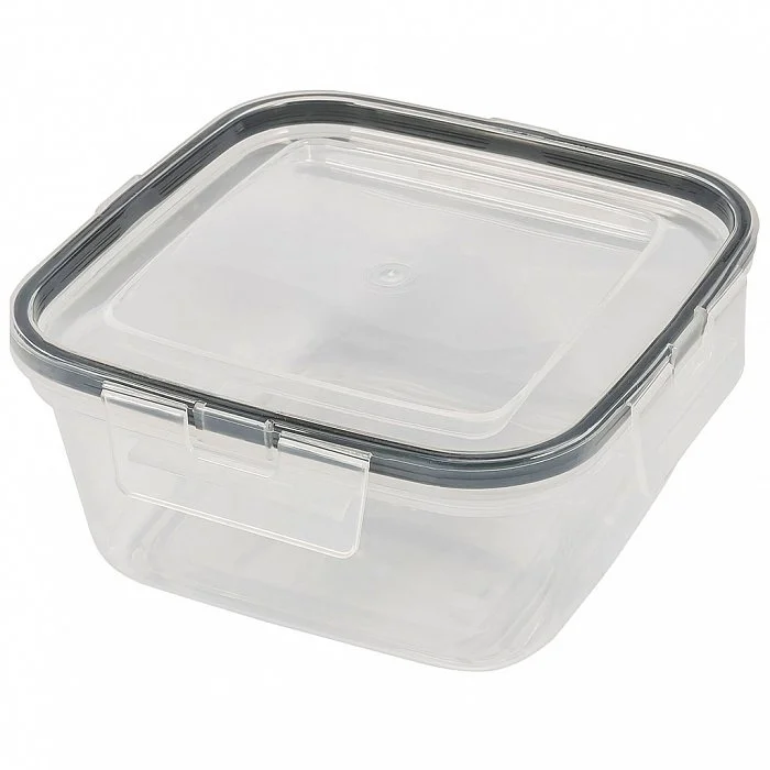 DELTA Контейнер для продуктов герметичный квадратный 1,5 л с защелками 221103401/00 бесцветный