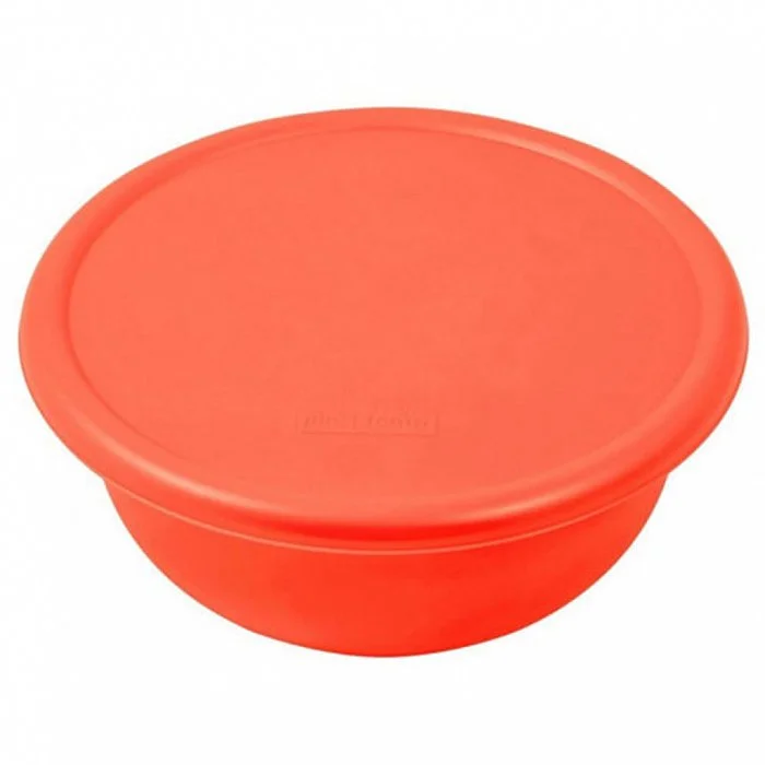 DELTA Миска с крышкой 1,2 л РТ2450КОРАЛ-18 коралловая