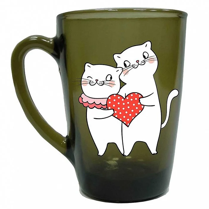 ДЕКОСТЕК Кружка 300 мл КОТЫ ДЫМКА 50049