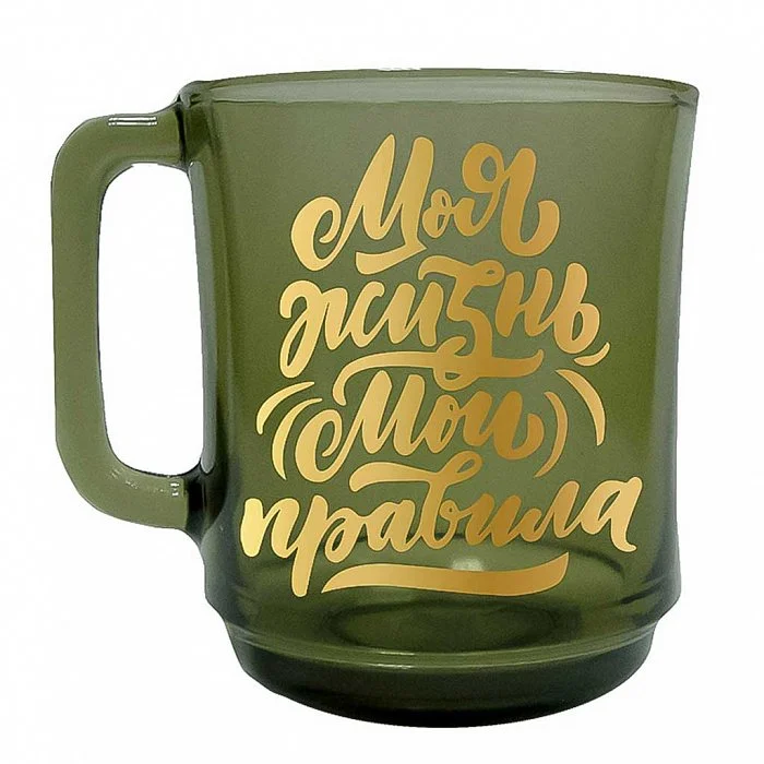 ДЕКОСТЕК Кружка 310 мл МОЯ ЖИЗНЬ, МОИ ПРАВИЛА 50074