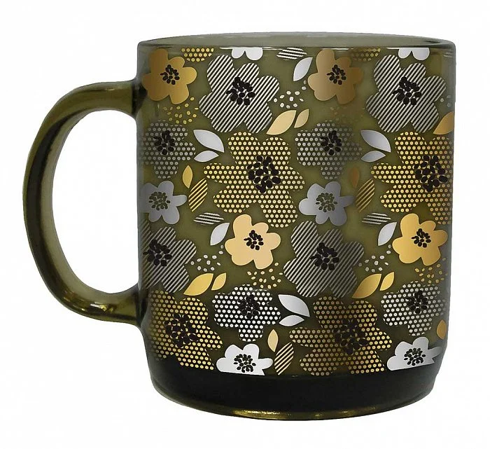 ДЕКОСТЕК Кружка 420 мл ЦВЕТЫ 50069