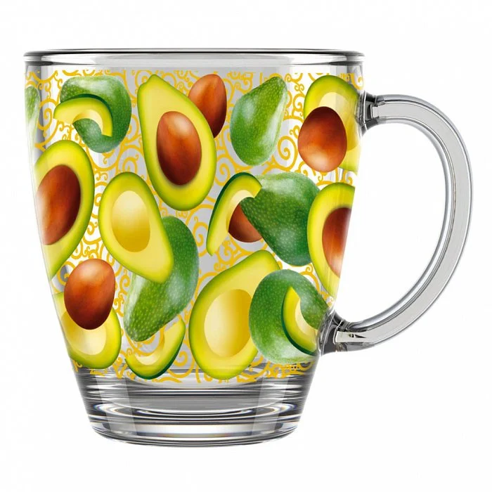 ДЕКОСТЕК Кружка для чая 350 мл (Авокадус) 2025-Д