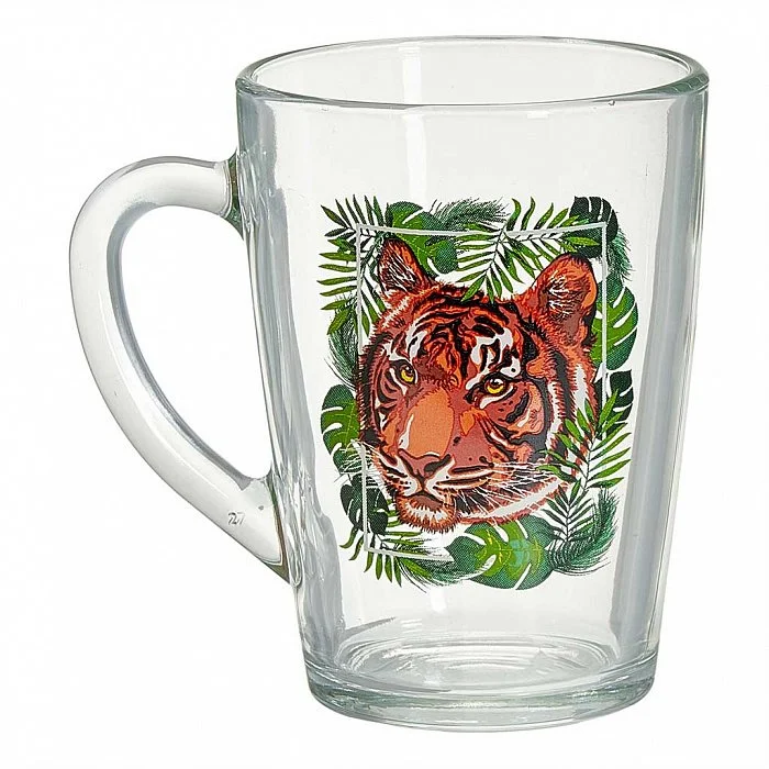 ДЕКОСТЕК Кружка для чая 350 мл (Тигр на охоте) 2012-Д