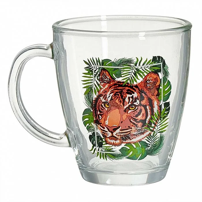 ДЕКОСТЕК Кружка для чая 350мл. (Тигр на охоте) 2025-Д