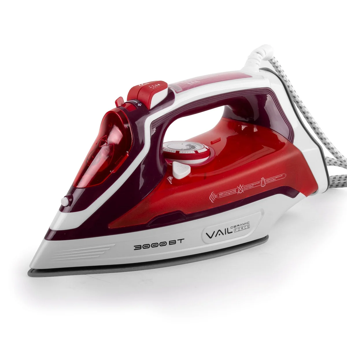 VAIL Утюг VL-4009 красный 3000Вт