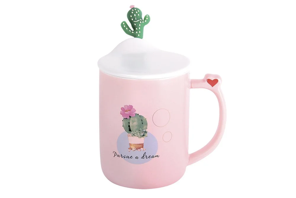 КОРАЛЛ Кружка для заваривания 400мл.Кактус 5126 микс