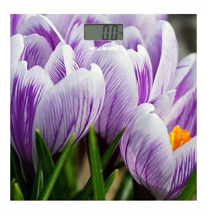WILLMARK Весы напольные электронные WBS-1811D крокусы
