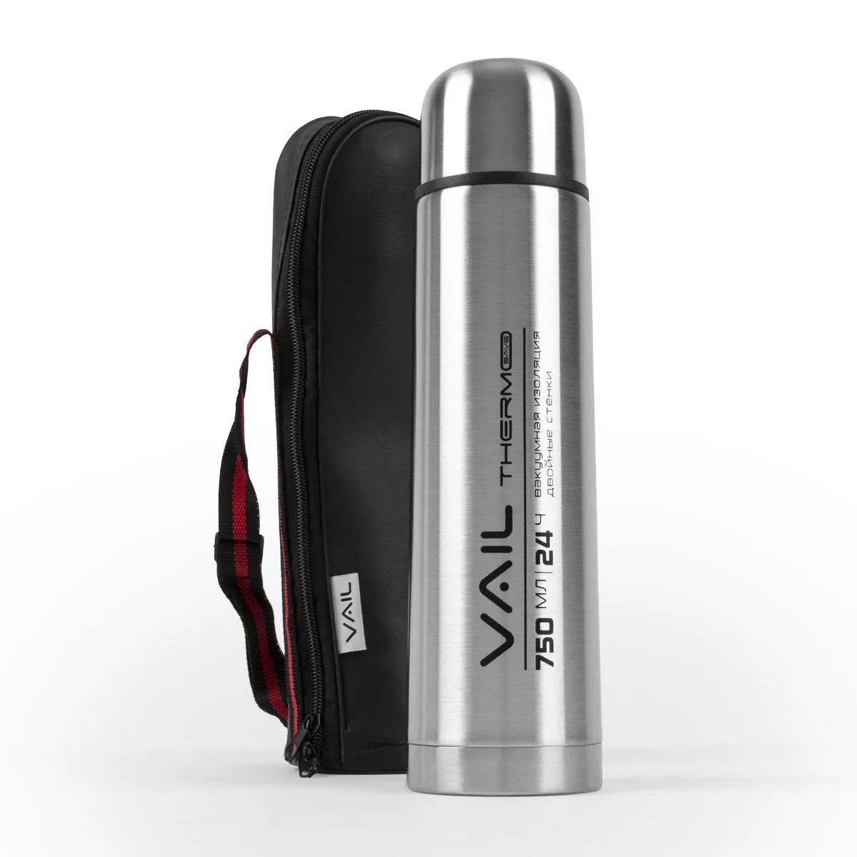 VAIL Термос 0,75л VL-7013 в чехле