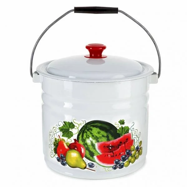 КМК Ведро 12л с крышкой рисунок Восточные дары 41204-242/6-У2