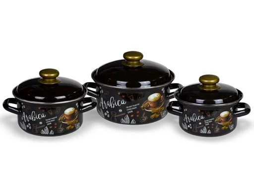 КМК Набор кастрюль (6пр.) Арабика-1 (коричн.)