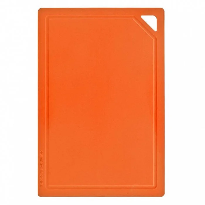 DELTA Доска разделочная прямоугольная средняя 310×210 мм (полиуретан) ДРГ-3022 оранжевая