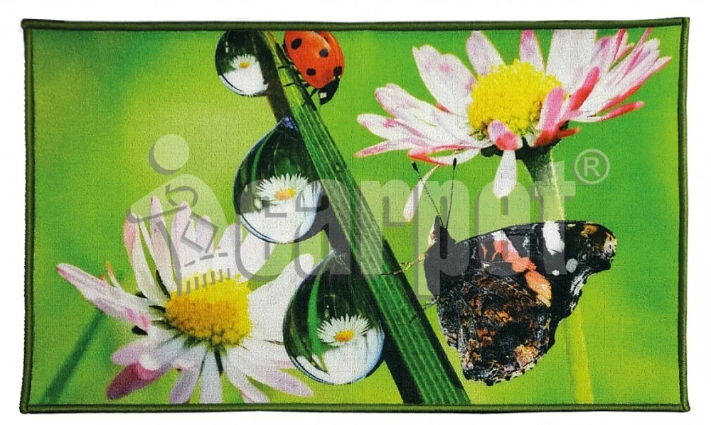 SHAHINTEX Коврик FANTASY ICARPET БАБОЧКА 40*60 см. придверный 00-00004003