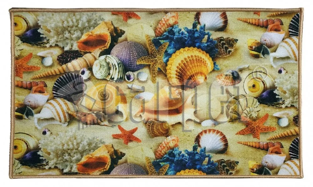SHAHINTEX Коврик FANTASY ICARPET РАКУШКИ 40*60 см. придверный 00-00004005