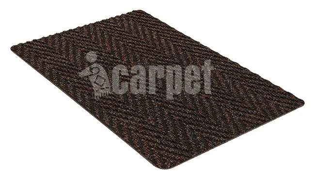 SHAHINTEX Коврик PREMIUM ICARPET БРАУНИ ЗИГ-ЗАГ 60*90 см. придверный влаговпитывающий 00-00007210